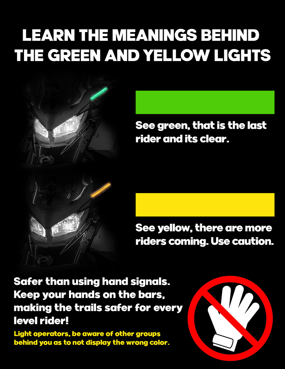 Trail Courtesy Lights - LJE Products